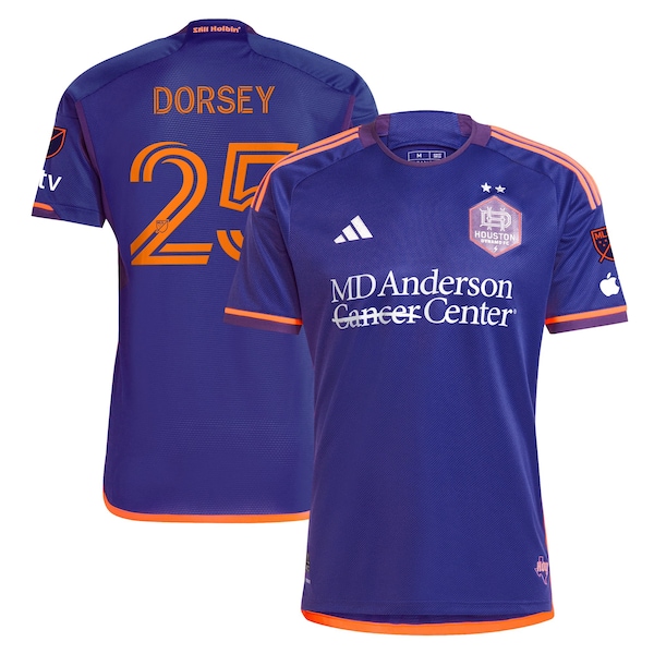 Houston Dynamo FC Mens Adidas Griffin Dorsey Purple Houston 2024