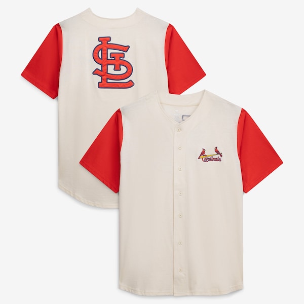 St. Louis Cardinals Profile BIG and Tall Full Button Jersey Cream 2025/26