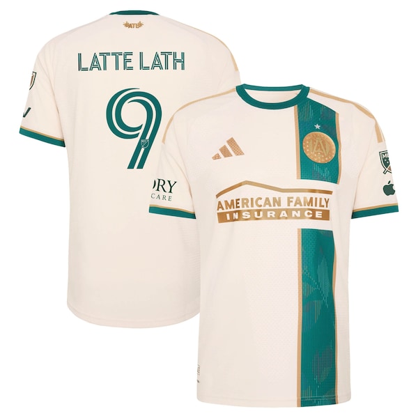 Emmanuel Latte Lath Atlanta United FC Adidas 2026 Spirit of 96 On Field Authentic Patch Jersey Tan 2026