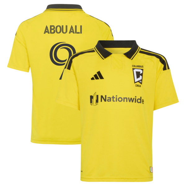Wessam Abou Ali Columbus Crew Adidas Youth 2026 the Crafted For Excellence Kit Replica Jersey 2026