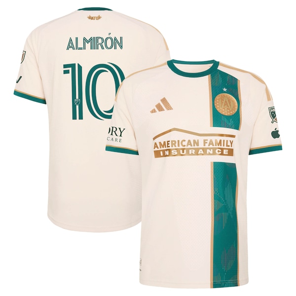 Miguel Almiron Atlanta United FC Adidas 2026 Spirit of 96 On Field Authentic Patch Jersey Tan 2026