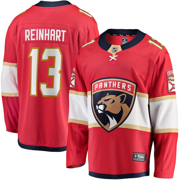 Fanatics SAM Reinhart RED Florida Panthers Breakaway Player Jersey 2025/26