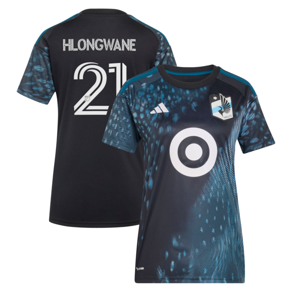 Bongokuhle Hlongwane Minnesota United FC Adidas Womens 2026 the Decade KIT Replica Jersey Black 2026