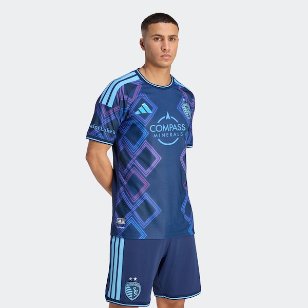 Sporting Kansas City Adidas 2026 the 18th and Vine Kit On Field Authentic Patch Jersey 2026