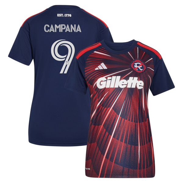 Leonardo Campana NEW England Revolution Adidas Womens 2026 Independence DAY Replica Jersey Blue 2026