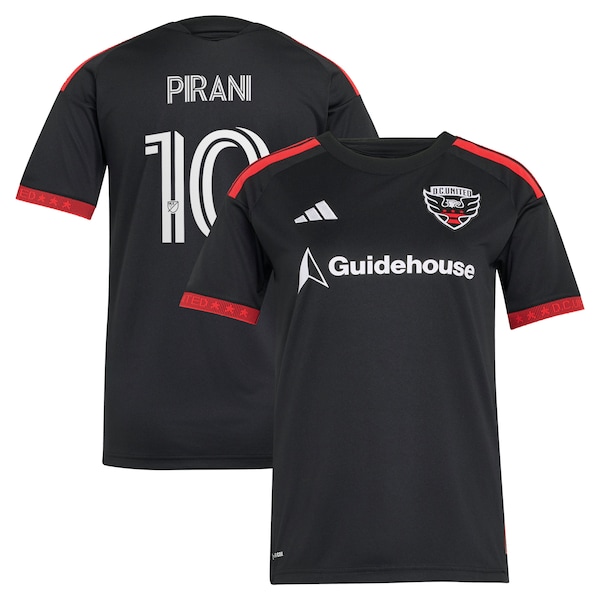 Adidas Gabriel Pirani Black DC United 2026 Black and Red Kit Replica Jersey 2026