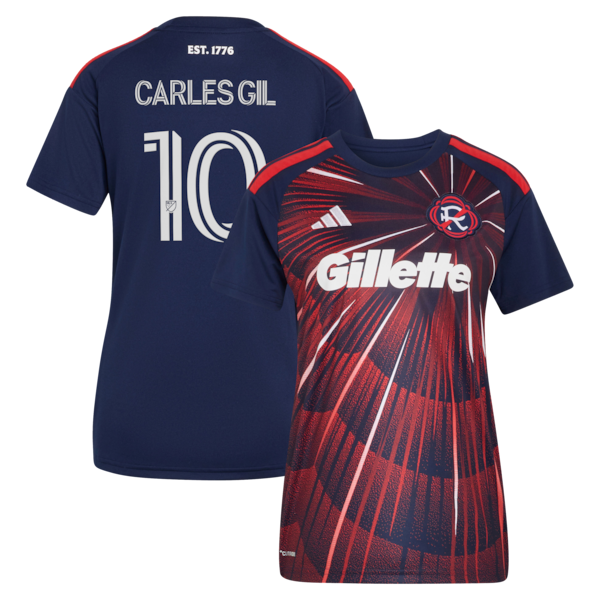 Adidas Carles Gil Blue New England Revolution 2026 Independence Day Replica Jersey 2026