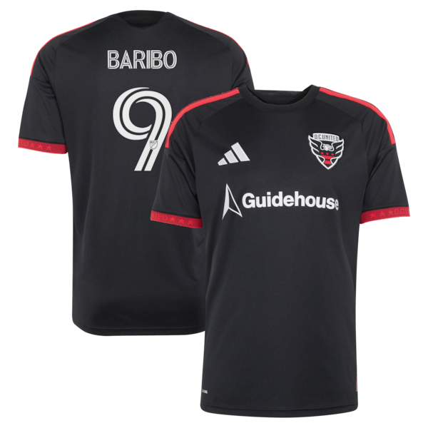 TAI Baribo DC United Adidas 2026 Black and RED KIT Replica Jersey Black 2026