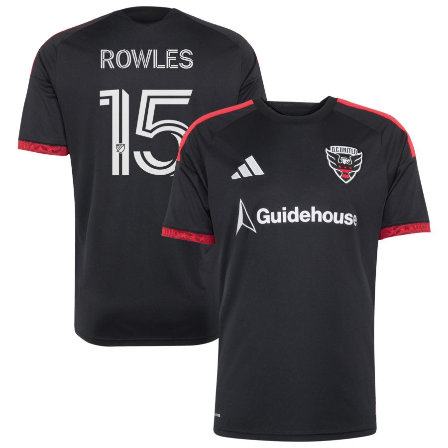 D.C. United Adidas 2026 Black and RED KIT Replica Custom Jersey Black 2026