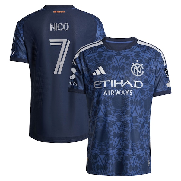 Nicolás Fernández Mercau New York City FC Adidas 2026 the All Nations Kit On Field Authentic Patch Jersey 2026
