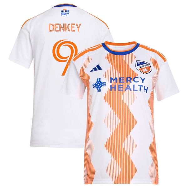 Kévin Denkey FC Cincinnati Adidas Womens 2026 the Seven Hills Kit Replica Jersey 2026