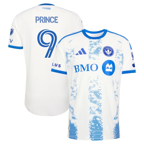 Prince Owusu CF Montreal Adidas 2026 the Procure Jersey ON Field Authentic Patch Jersey White 2026