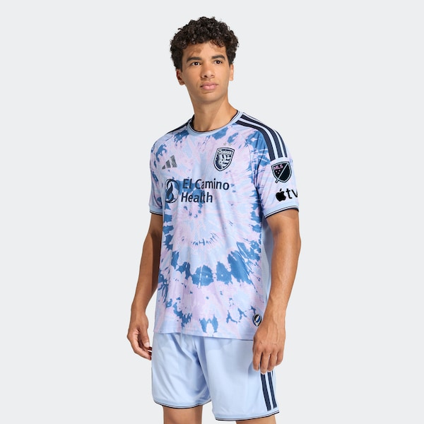 San Jose Earthquakes Adidas 2026 the Dead Kit On Field Authentic Patch Jersey Light 2026