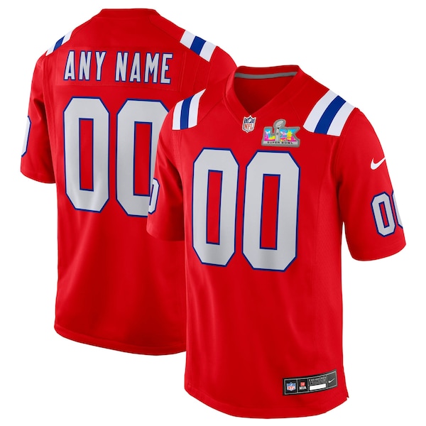 New England Patriots Nike Super Bowl Lx Patch Custom Game Jersey 2025/26