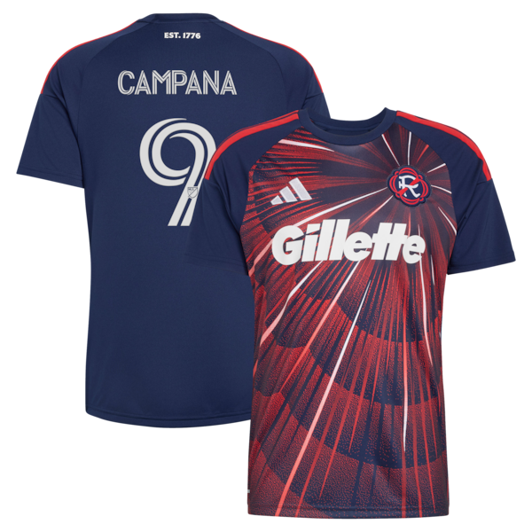 Leonardo Campana NEW England Revolution Adidas 2026 Independence DAY Replica Jersey Blue 2026