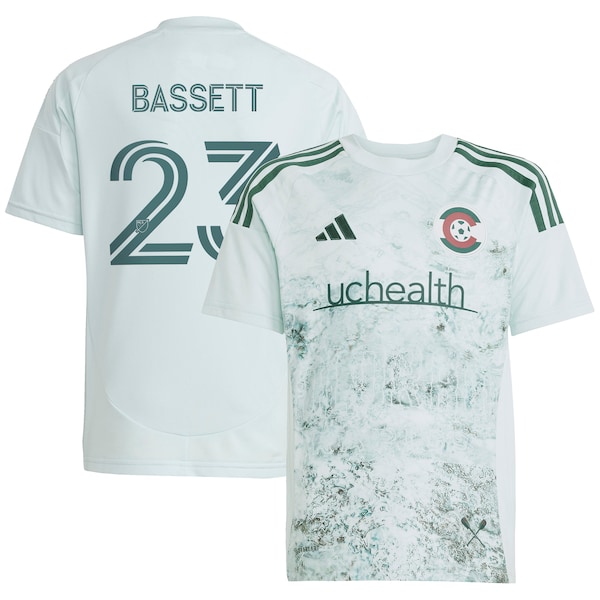 Colorado Rapids Youth Adidas Cole Bassett Green Colorado 2025