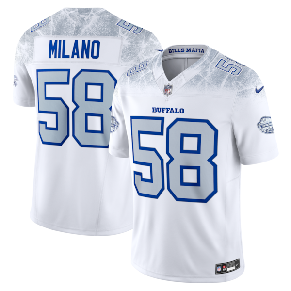Buffalo Bills Mens Nike Matt Milano White Buffalo 2025