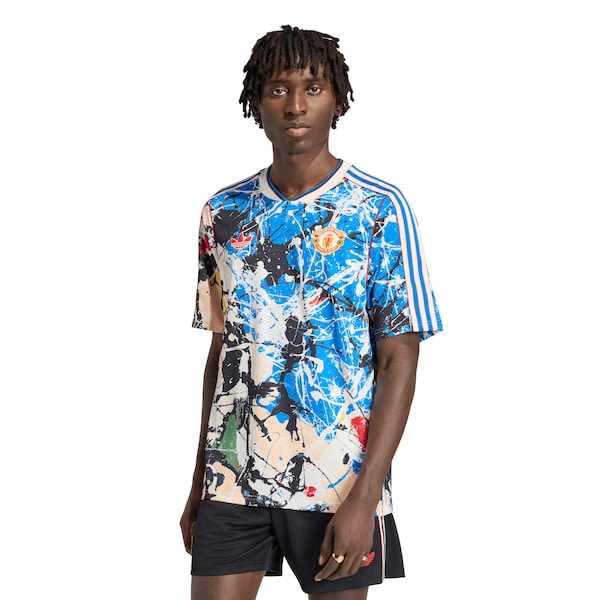 Manchester United X Stone Roses Adidas Replica Jersey Blue 2026/27