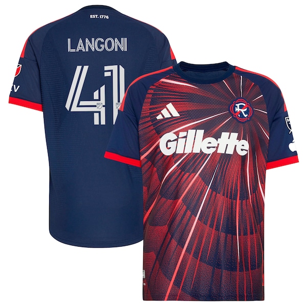 Luca Langoni New England Revolution Adidas 2026 Independence Day On Field Authentic Jersey 2026
