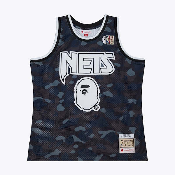 Brooklyn Nets Bape X Mitchell AND Ness Swingman Trikot 2025/26
