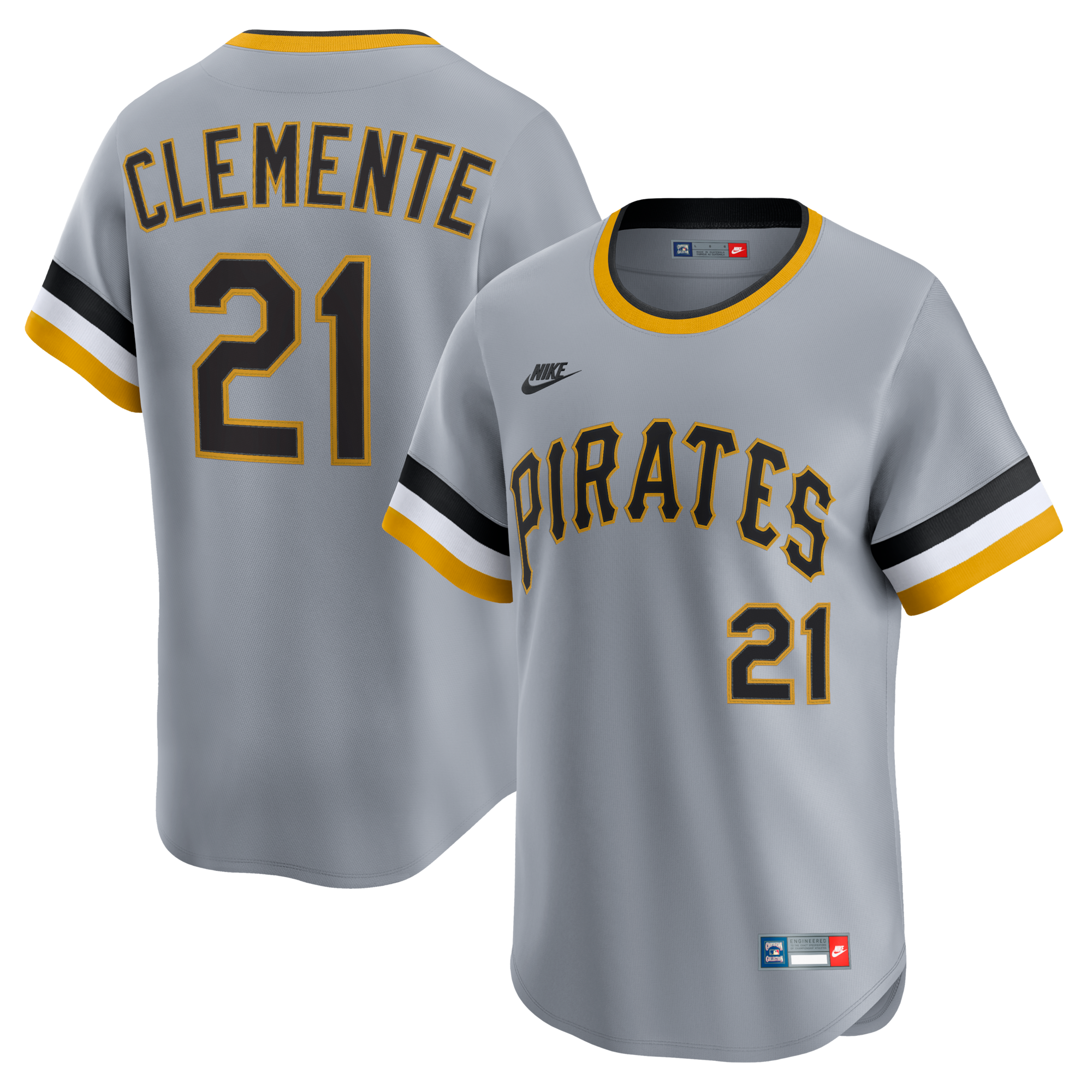 Roberto Clemente Pittsburgh Pirates Nike Throwback Cooperstown Collection Limited Jersey 2025/26